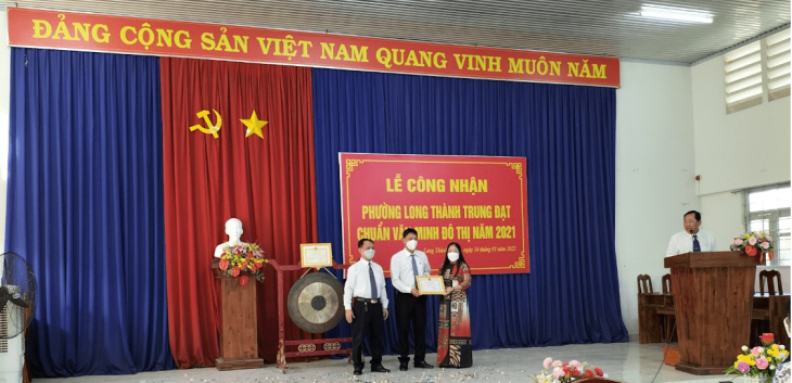 Phường Long Thành Trung, thị xã Hoà Thành đón nhận danh hiệu 